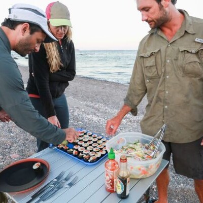 catered meals kayaking from mulege to loreto