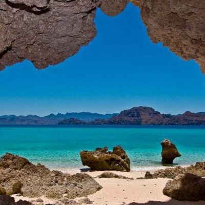 views of the sea of cortez from baja mexico