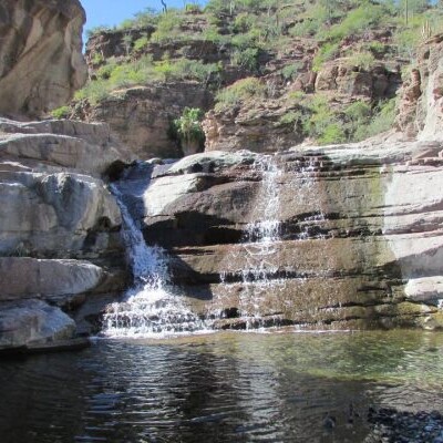 waterfall in baja mexico