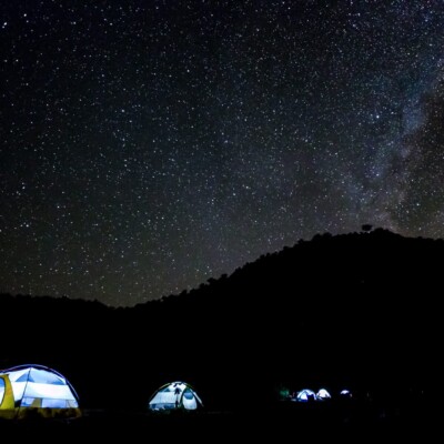 camping under the stars in baja